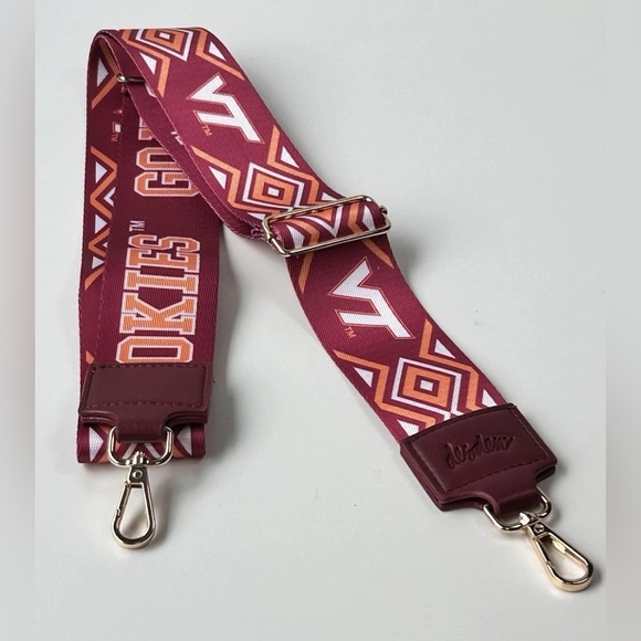Virginia Tech Hokies Adustable Purse Strap 2” Desden NWT NCAA Football NWT - Picture 4 of 5